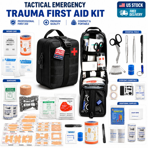 Portable trauma first aid kit - first,