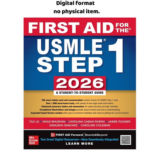 First aid for the usmle - the, 1