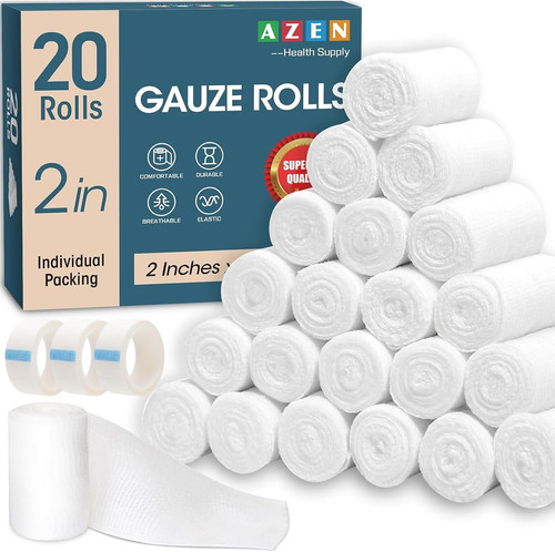 Pack gauze rolls x 4 - pack,